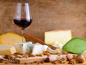 Maridatge de vins i formatges