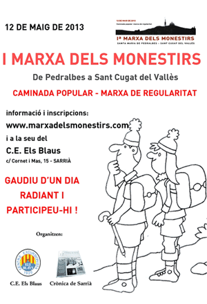 Cartell Marxa dels Monestirs 2013